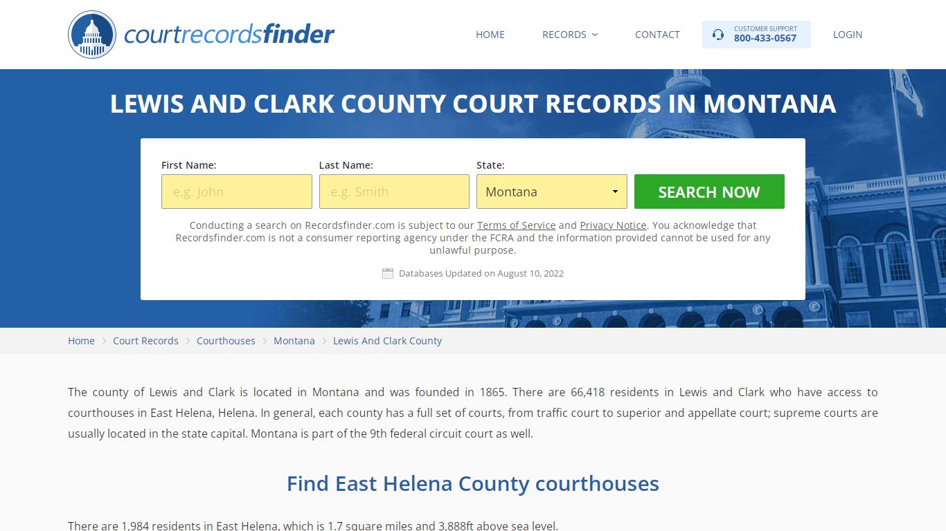 Lewis And Clark County, MT Court Records - Find Lewis And ...